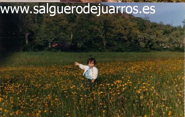 Niña entre las flores